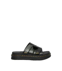 Hot Sandalen Dr. Martens Daxton Slide van zwart leer Heren Schoenen