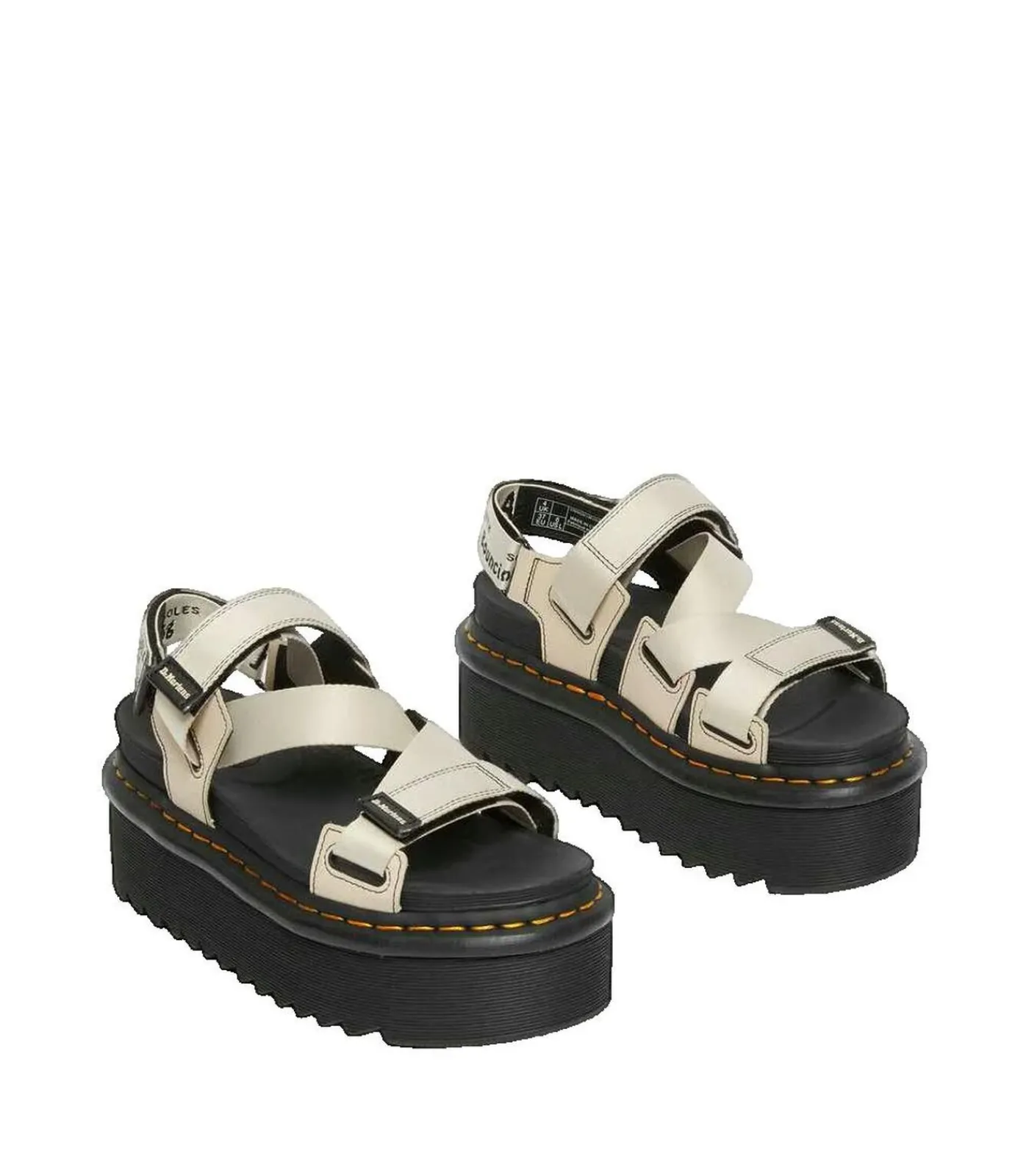 Heren Dr Martens Sandalen Dr. Martens Kimber Logo Webbing Strap