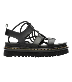 DAMES Dr Martens Sandalen Dr. Martens Nartilla Hydro van zwart leer
