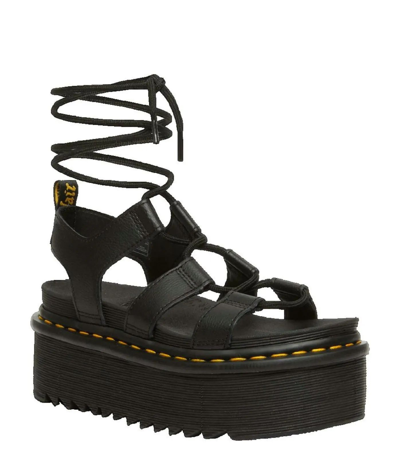 Heren Dr Martens Sandalen Dr. Martens Nartilla zwart leer