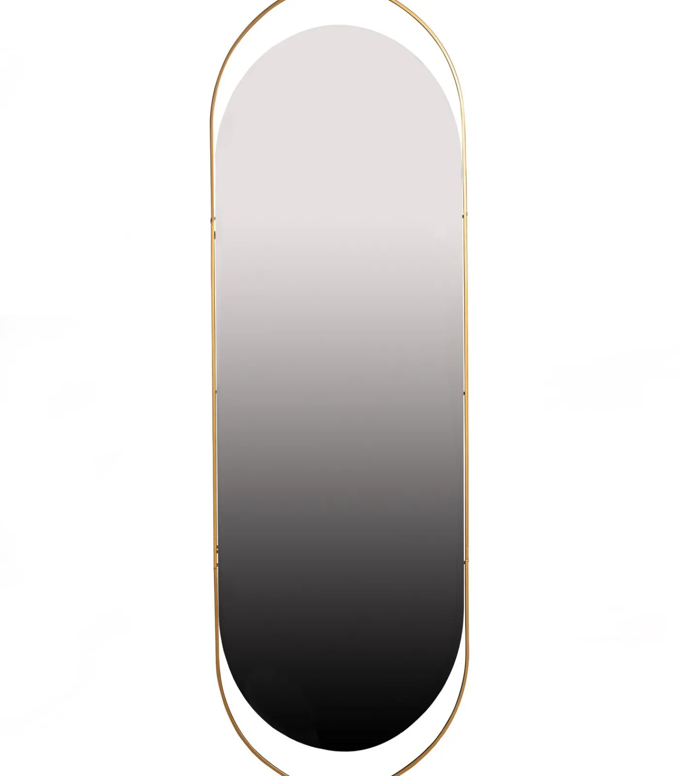 WOOOD Sanou Passpiegel Ovaal XL - Ijzer - Antique Brass - 168x60x1