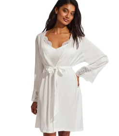 Satijnen negligé Matilda bruiloft DAMES Badjassen