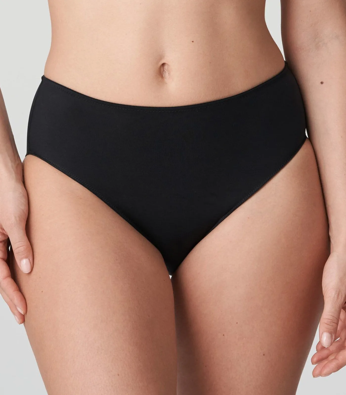 Sale SATIN zwart tailleslip DAMES Slipjes