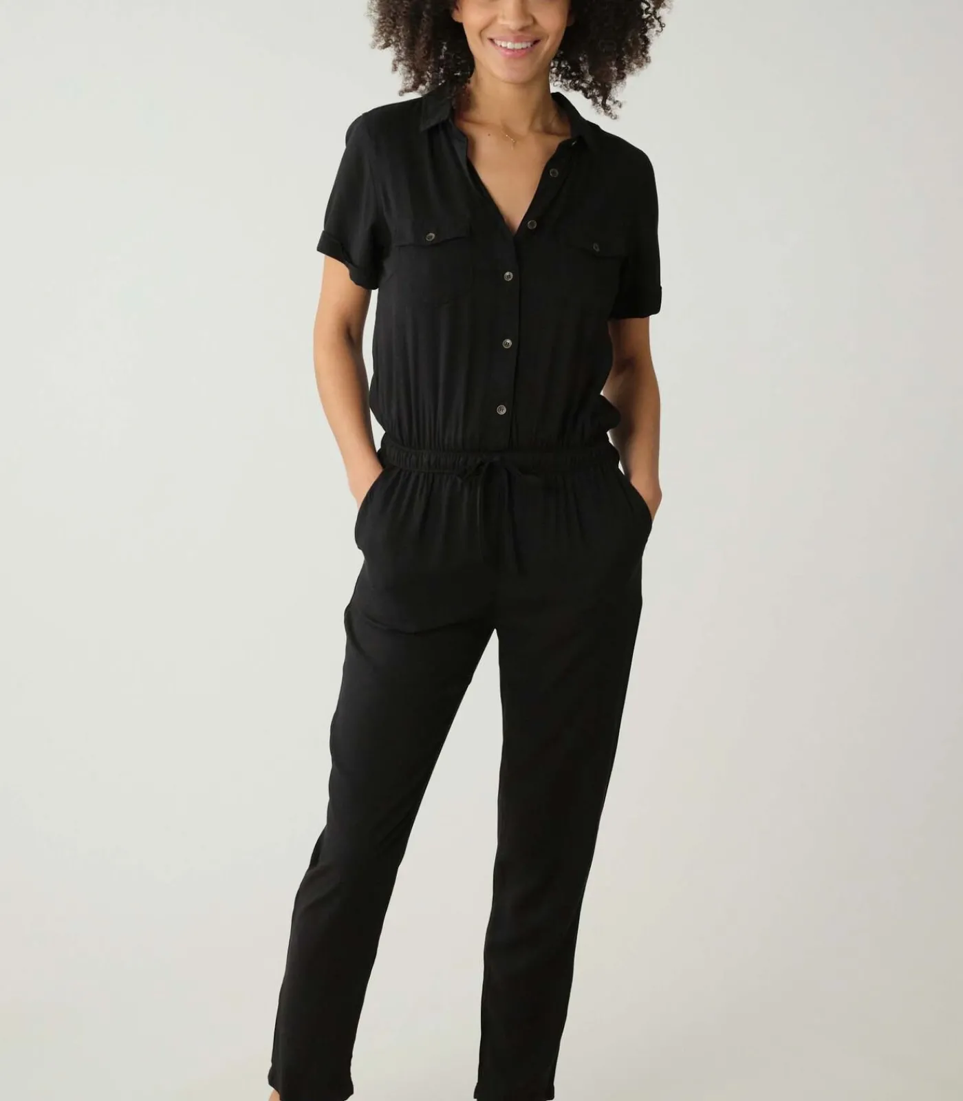 DAMES Deeluxe SAVANE - Damesjumpsuit met korte mouwen