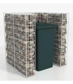 New Schanskorf enkele vuilnisbak ombouw 110x100x120 cm staal Manden En Bakken