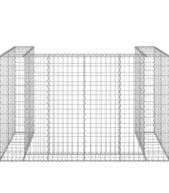 vidaXL Schanskorf voor containers 180x100x110 cm gegalvaniseerd staal