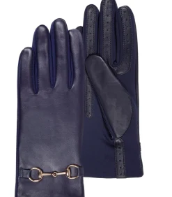 DAMES ISOTONER Schapenleren handschoenen voor dames Navy