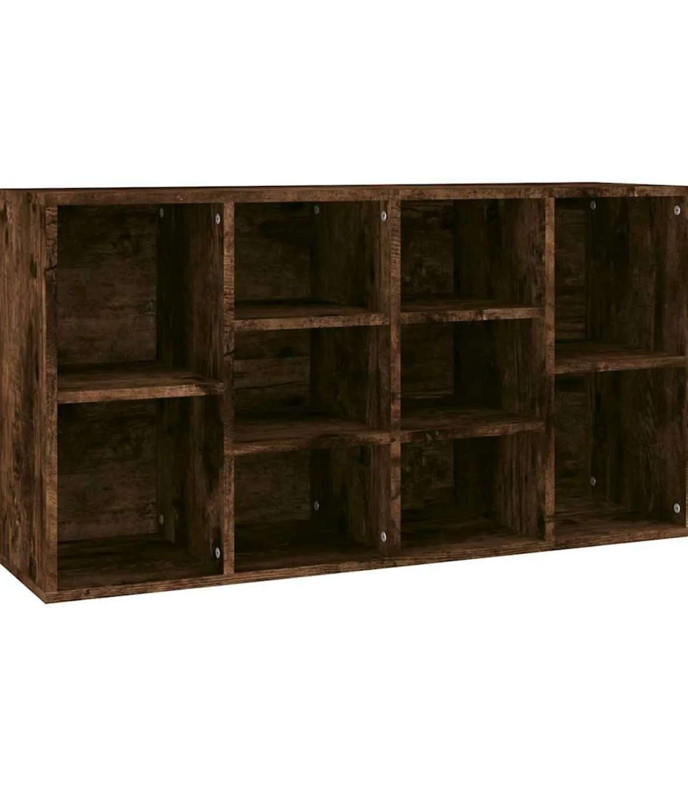 vidaXL Schoenenbank 103x30x55 cm bewerkt hout gerookt eikenkleurig