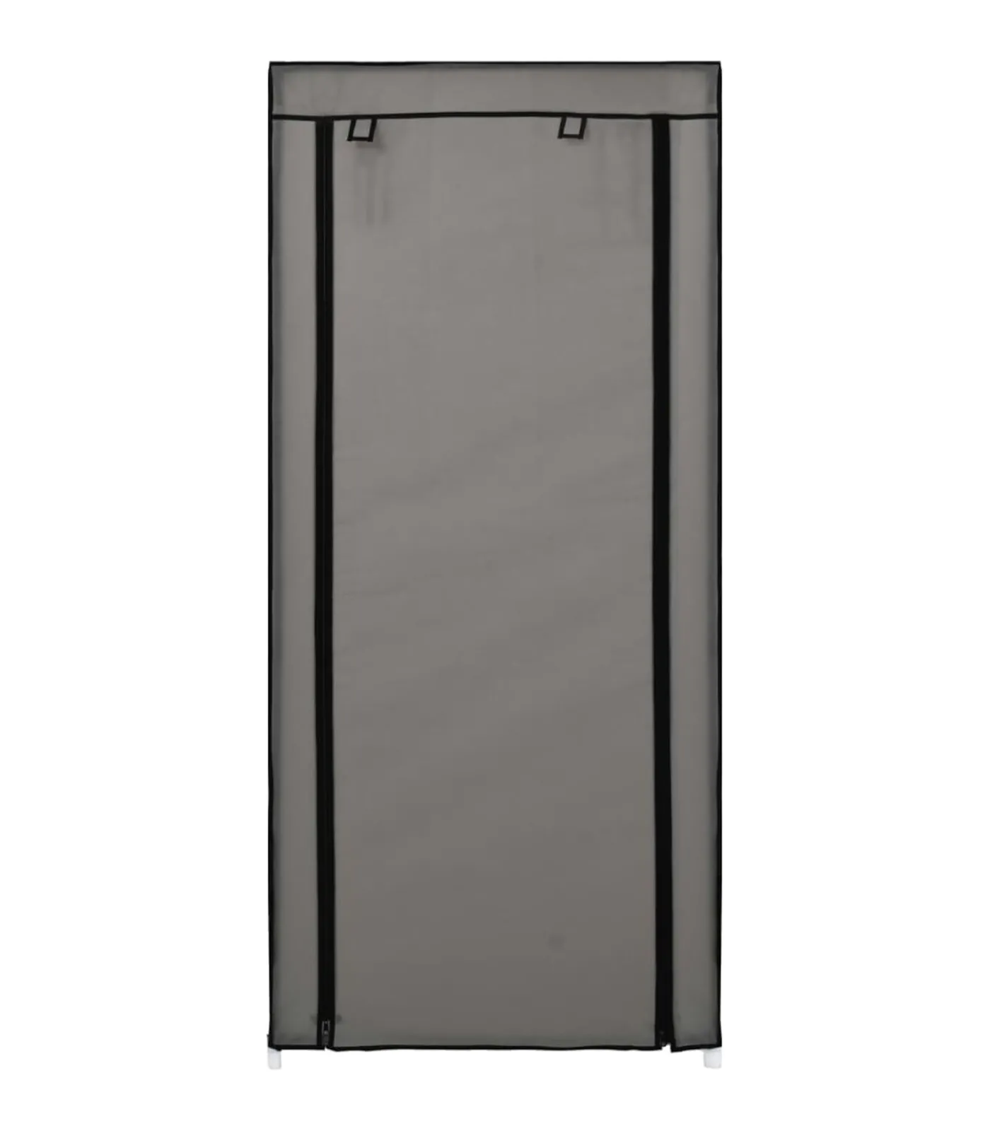 vidaXL Schoenenkast met hoes 58x28x106 cm stof grijs