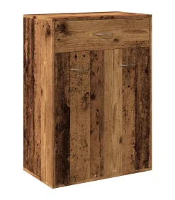 vidaXL Schoenenkast 60x35x84 cm bewerkt hout oud houtkleurig