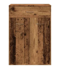 vidaXL Schoenenkast 60x35x84 cm bewerkt hout oud houtkleurig