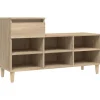 Hot Schoenenkast 102x36x60 cm bewerkt hout sonoma eikenkleurig Organiseren