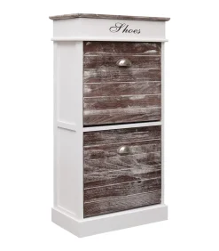 vidaXL Schoenenkast 50x28x98 cm paulowniahout bruin