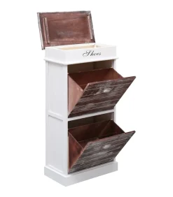 vidaXL Schoenenkast 50x28x98 cm paulowniahout bruin