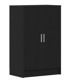 Online Schoenenkast 60x35x92 cm spaanplaat zwart eikenkleurig Organiseren