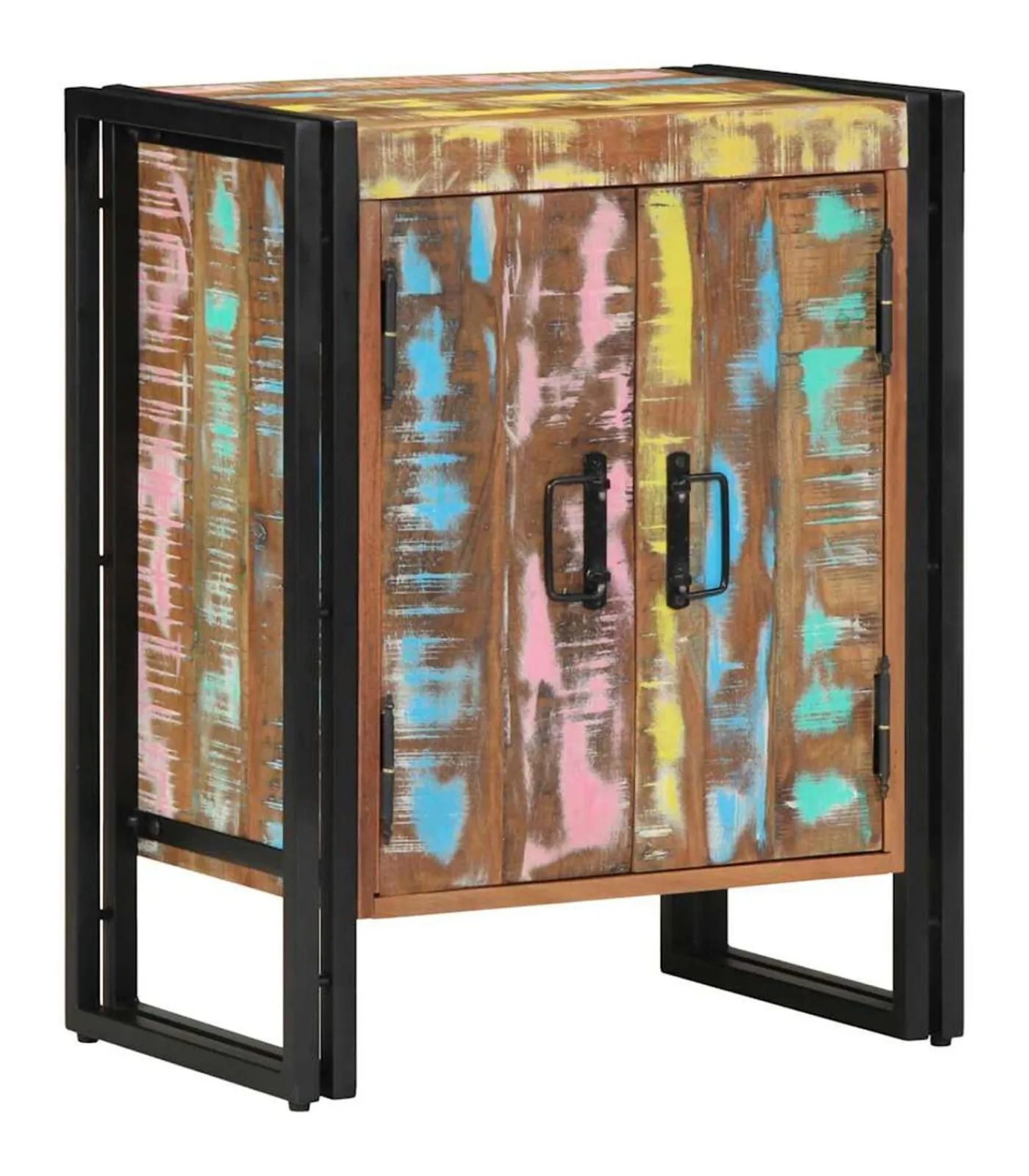 Clearance Schoenenkast Zwart 30 x 30 x 40 cm Massief gerecycled hout Organiseren