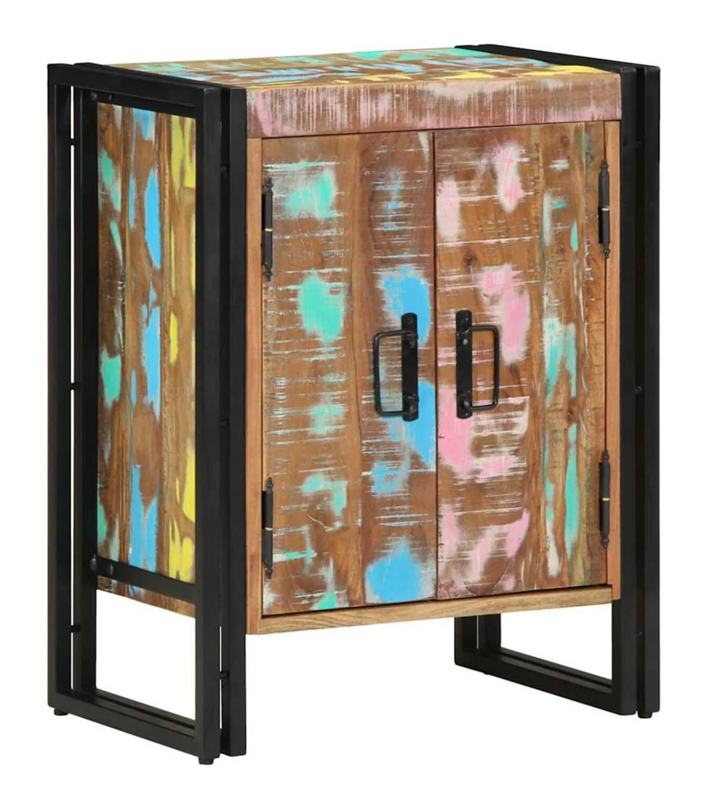 Clearance Schoenenkast Zwart 30 x 30 x 40 cm Massief gerecycled hout Organiseren