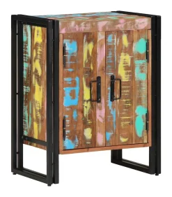 Clearance Schoenenkast Zwart 30 x 30 x 40 cm Massief gerecycled hout Organiseren