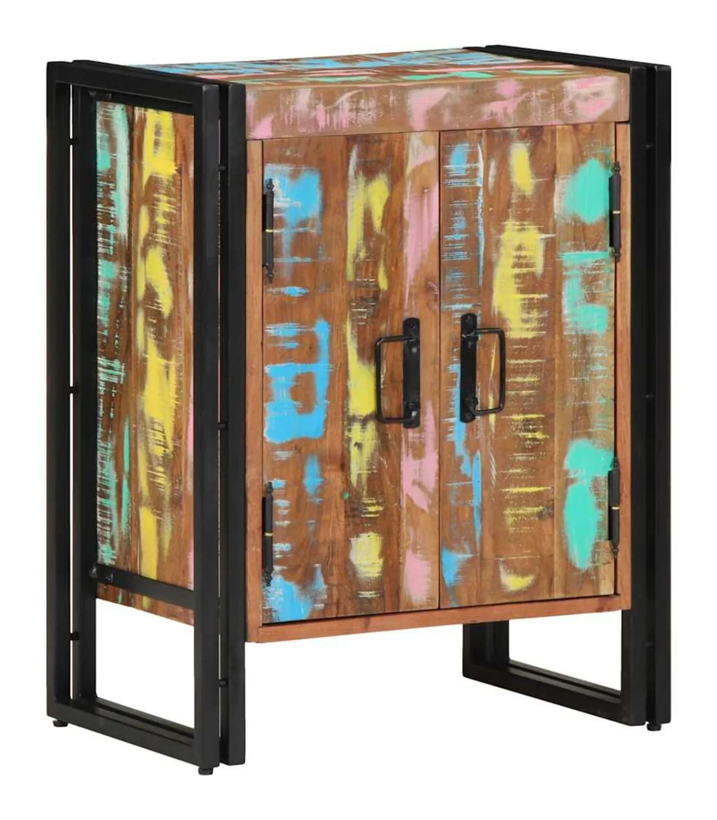 Clearance Schoenenkast Zwart 30 x 30 x 40 cm Massief gerecycled hout Organiseren