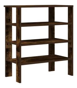 vidaXL Schoenenrek 61x32x70 cm bewerkt hout gerookt eikenkleurig