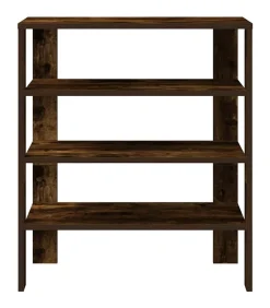 vidaXL Schoenenrek 61x32x70 cm bewerkt hout gerookt eikenkleurig