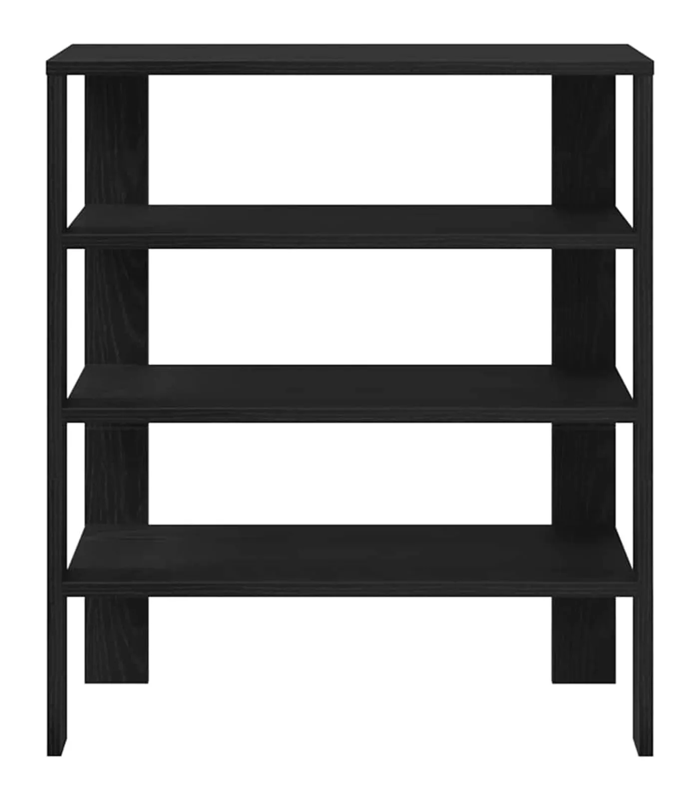 vidaXL Schoenenrek 61x32x70 cm bewerkt hout zwart