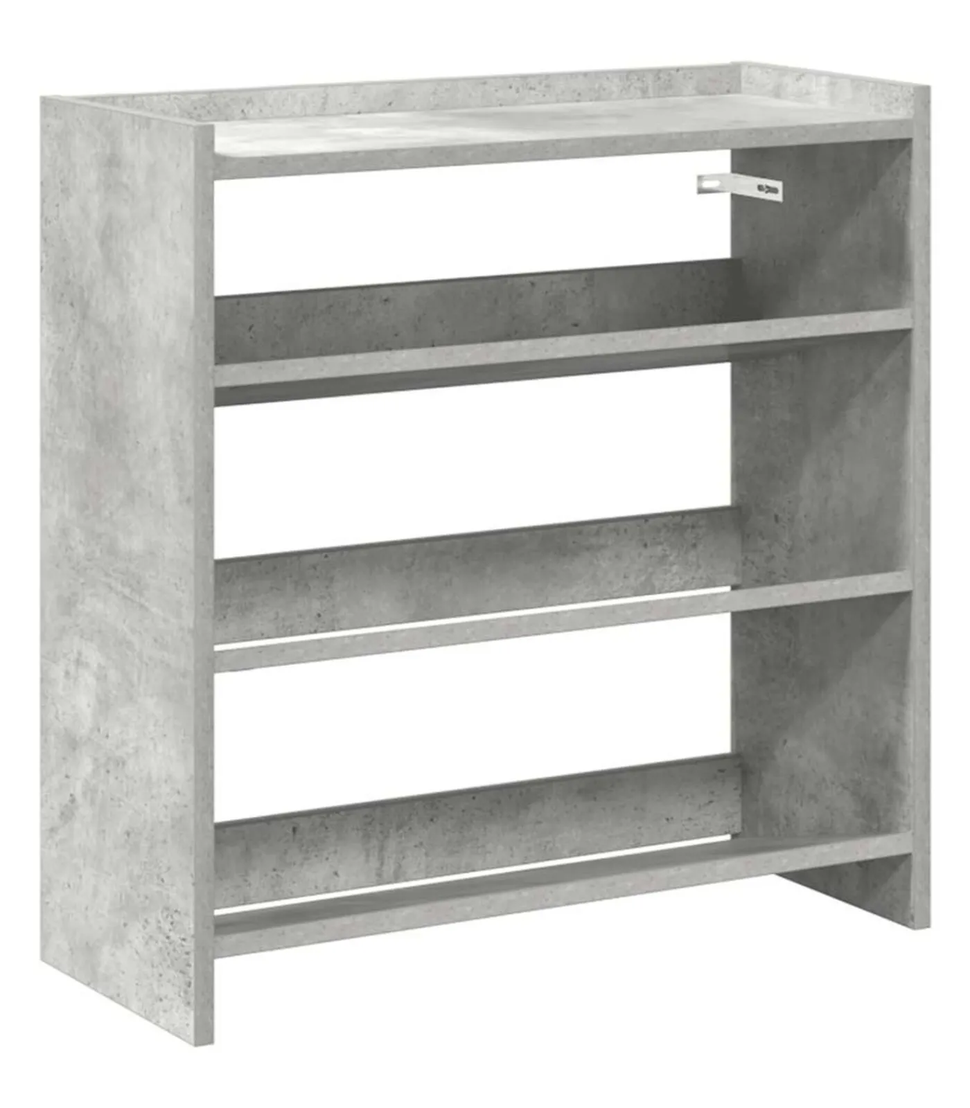 vidaXL Schoenenrek 60x25x62 cm bewerkt hout betongrijs