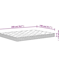 Best Schuimmatras middelzacht 140x200 cm Matrasbeschermer