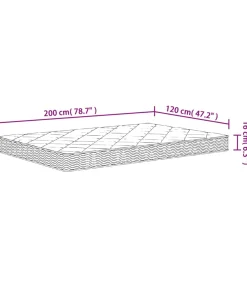 Clearance Schuimmatras middelzacht 120x200 cm Matrasbeschermer