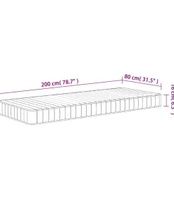 Best Schuimmatras middelzacht 80x200 cm Matrasbeschermer