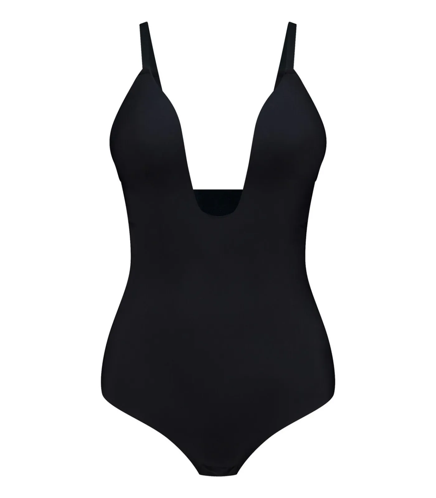 DAMES Bye Bra Sculpting Bodysuit Diepe V String | Zwart M