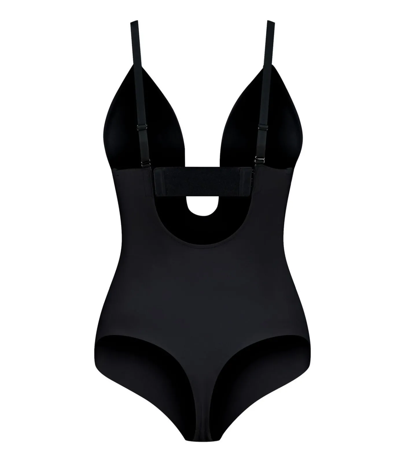 DAMES Bye Bra Sculpting Bodysuit Diepe V String | Zwart M