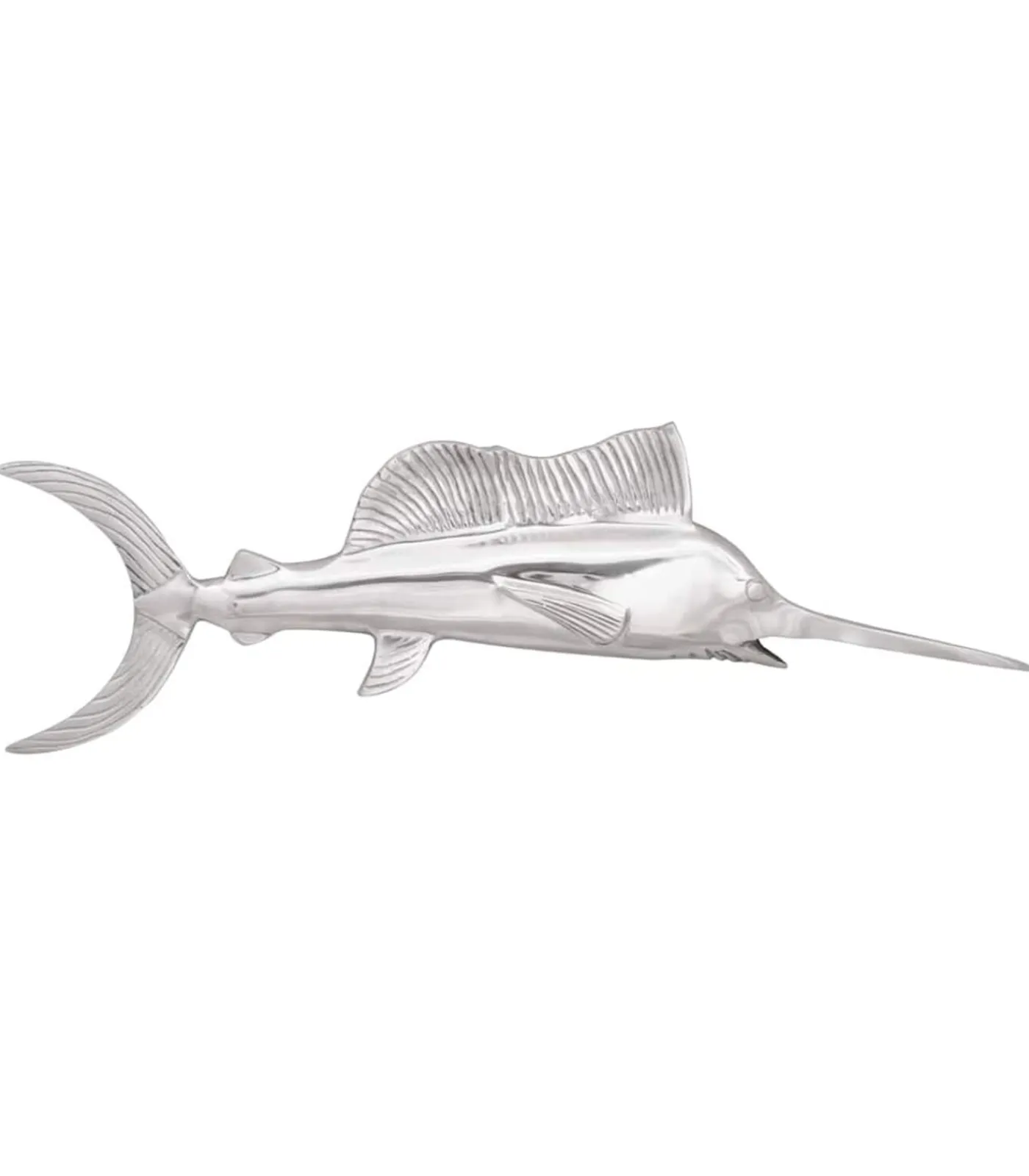 vidaXL Sculptuur Zilver 91 x 8 x 26 cm Aluminium