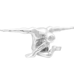 vidaXL Sculptuur Zilver 91,5 x 32 x 33 cm Aluminium