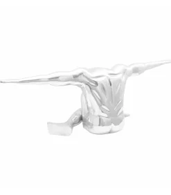 vidaXL Sculptuur Zilver 91,5 x 32 x 33 cm Aluminium