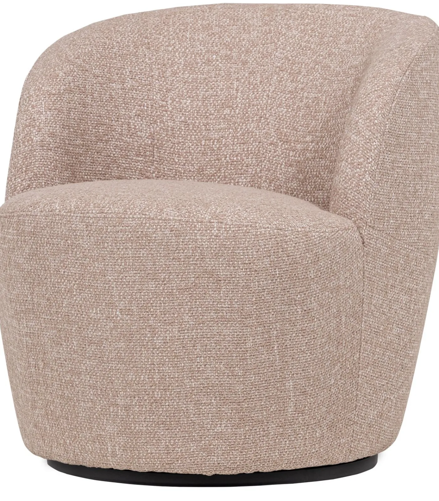Clearance Serra Draaifauteuil - Melange Stof - Naturel - 68x70x77 Zetels