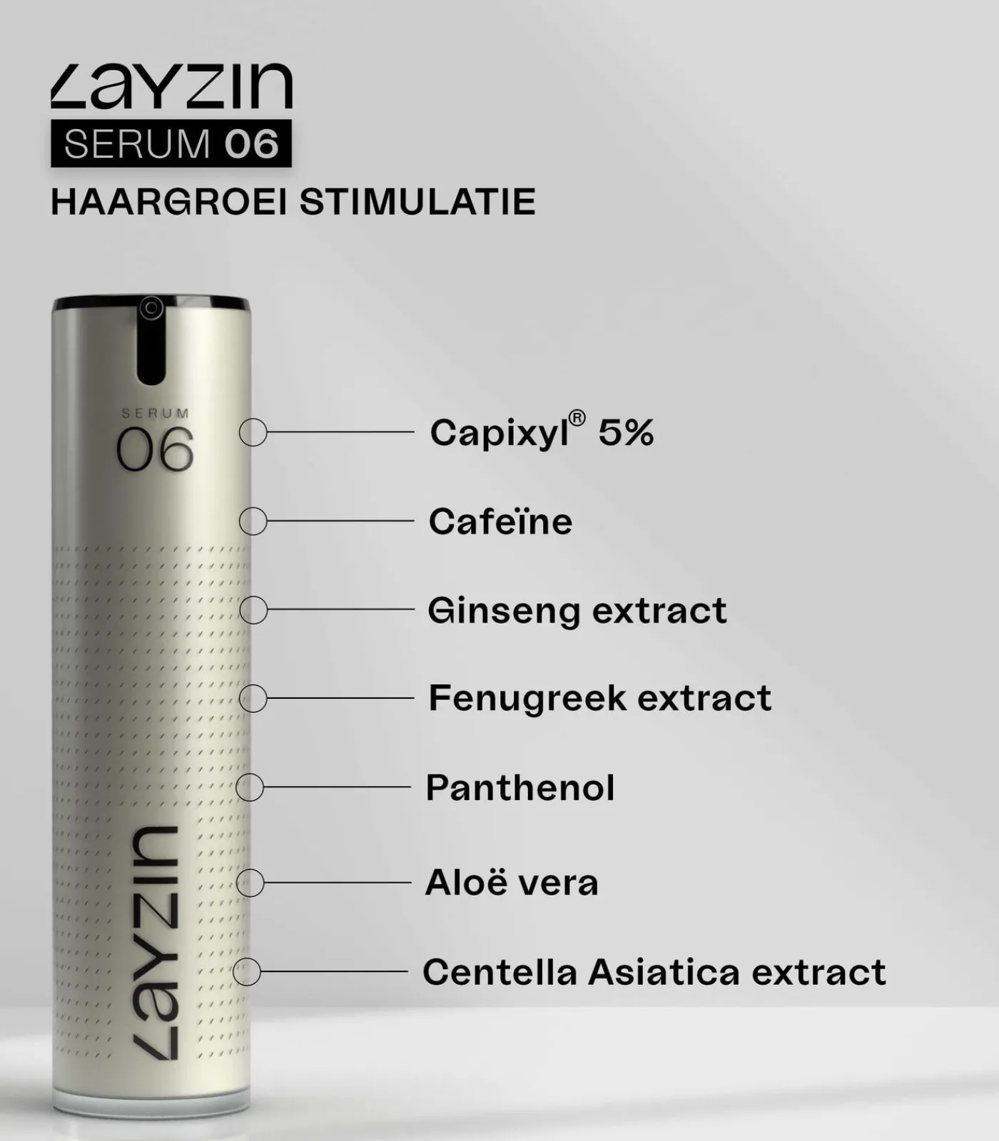SERUM 06 Haargroeiserum Stopt haaruitval Sterkt haren Haarolie