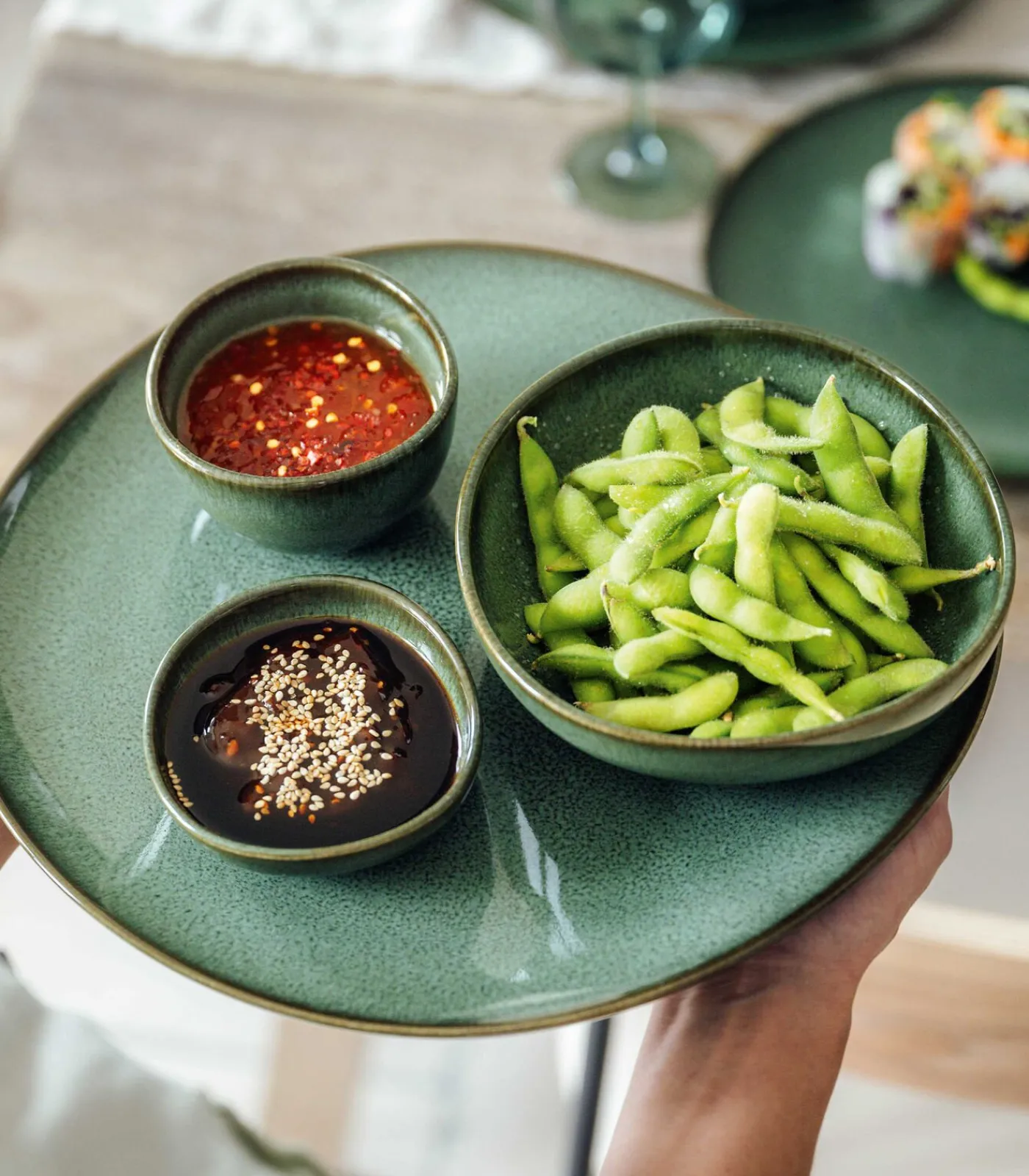 Sale Serveerschaal Lave vert Bestek