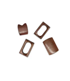 Outlet Servetring 5,5x4cm rechthoekig hout Moku - set/4 Keuken- & Tafellinnen