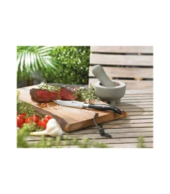 Gefu Set steakmessen BASCO, 4 stuks in hoogwaardige dennenhouten box