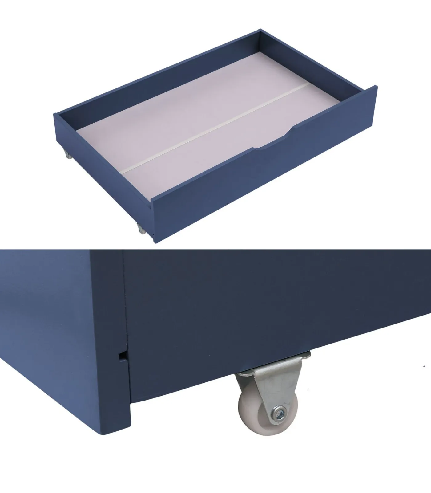 Outlet Set van 2 donkerblauw opberglades voor bed Kinderen Kinderen Home