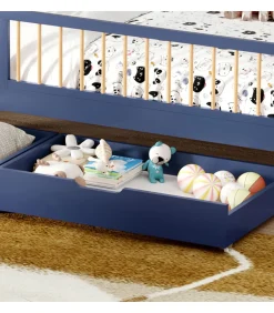 Outlet Set van 2 donkerblauw opberglades voor bed Kinderen Kinderen Home