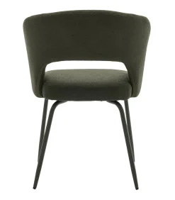 HAPPY GARDEN Set van 2 FLAVIA stoelen van groene lusstof