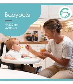 Kinderen BabyMoov Set van 4 glazen Potjes met Deksel