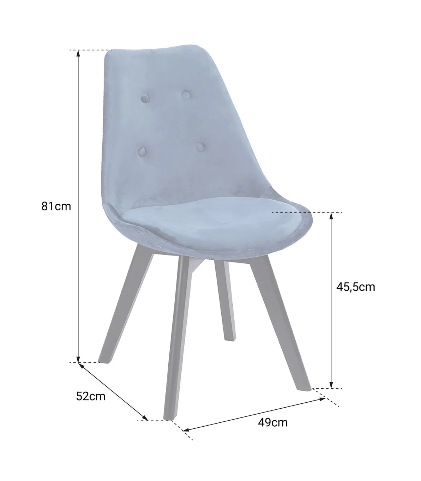 HAPPY GARDEN Set van 2 groene NORA fluwelen stoelen met kussen