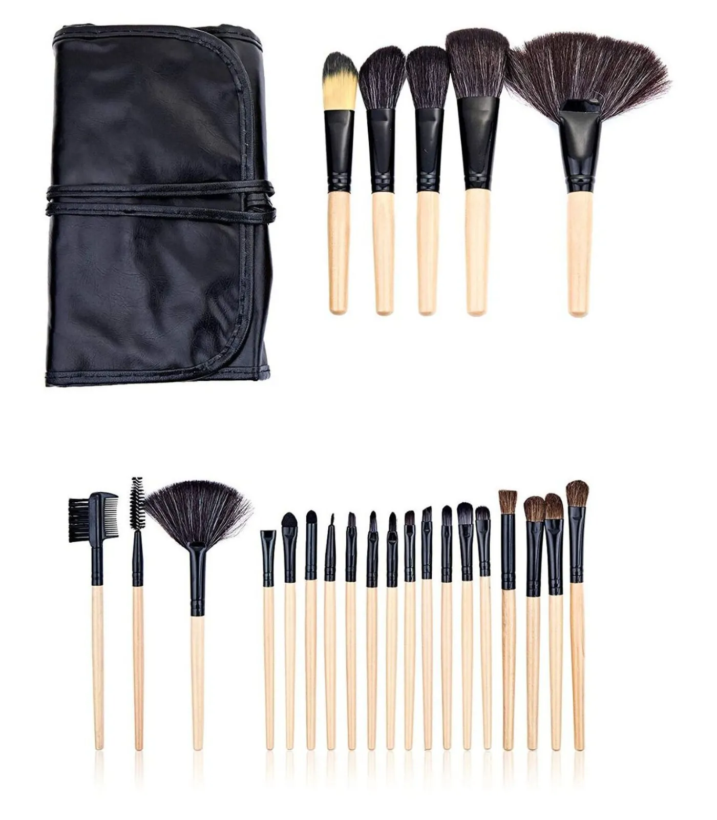 MYC-Paris Set van 24 houten borstels