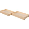 Discount Set van 2 houten opberglades voor bed Kinderen Kinderen Home