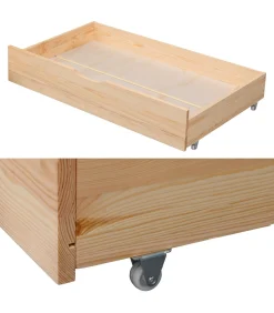 Discount Set van 2 houten opberglades voor bed Kinderen Kinderen Home