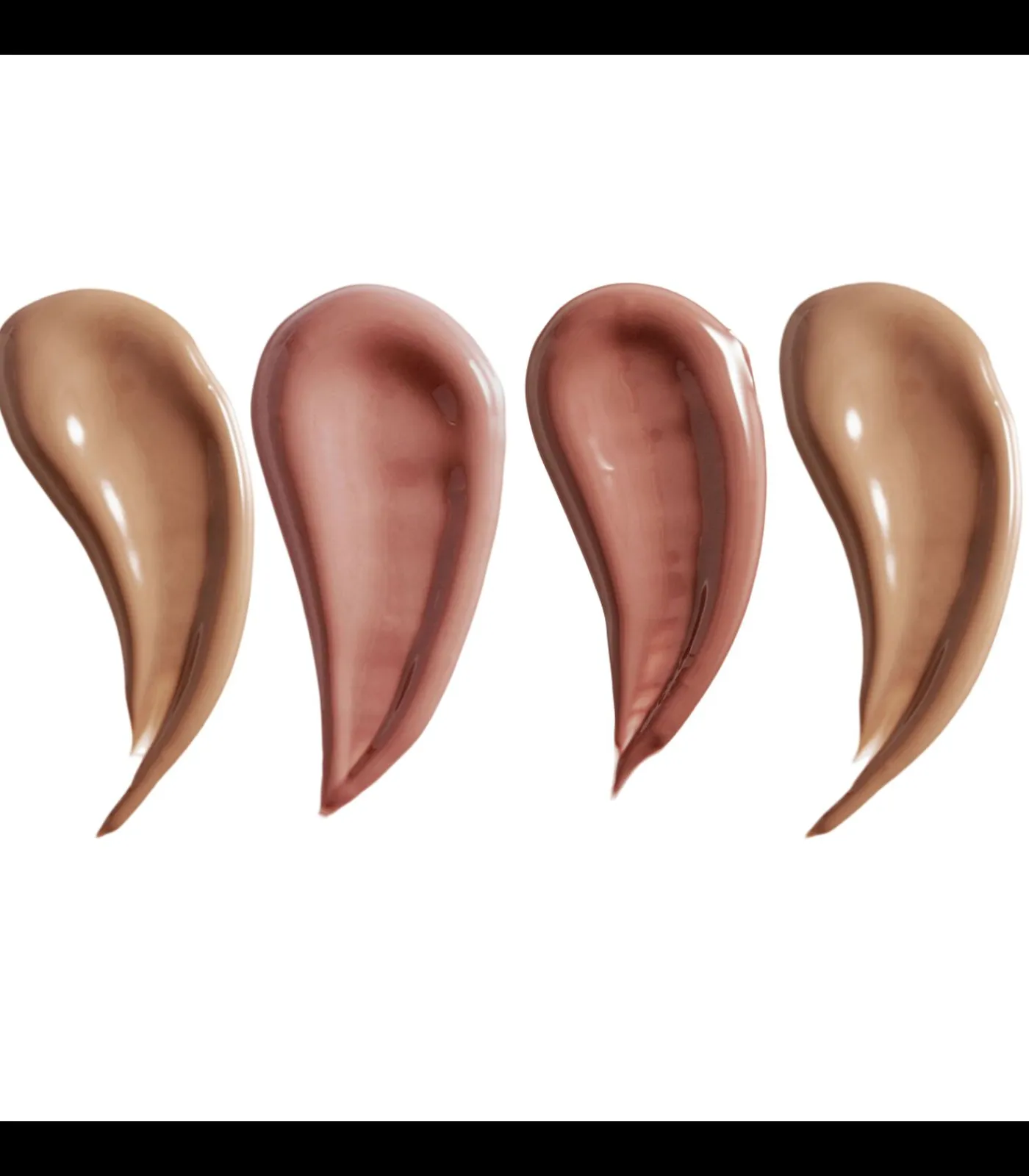 Revolution Set van 4 I Heart Chocolate Lipgloss - Honingraat / Mokka / Mint Chocolate / Chocolate Fudge