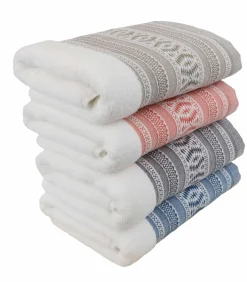 Sale Set van 2 katoenen badstof flannels om te borduren Washandjes
